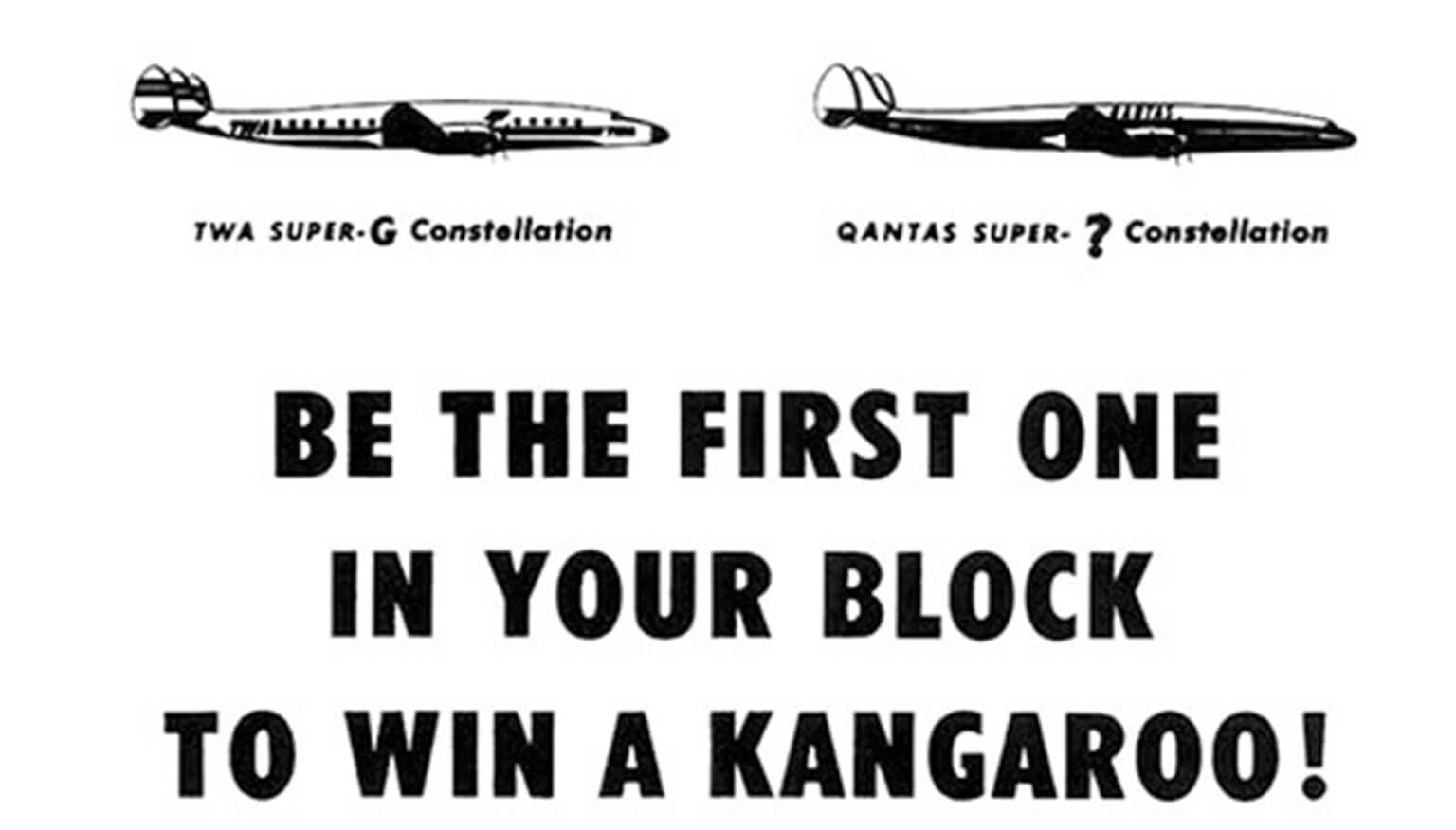 Howard Gossage Qantas Contest Advertisement