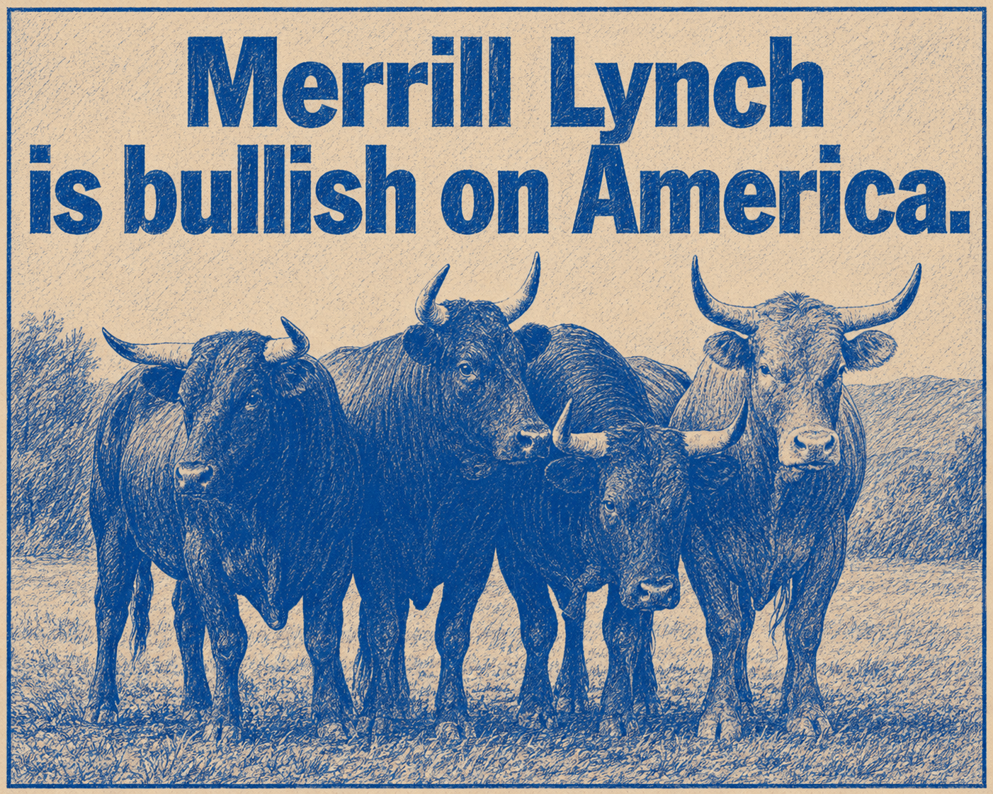Ogilvy Bulls Wall Street Ad